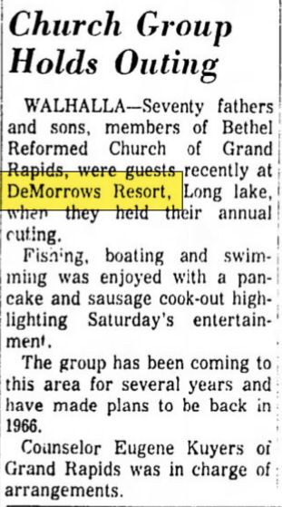 DeMorrow Resort (De Morrows Modern Housekeeping Cottages) - June 1965 Article (newer photo)